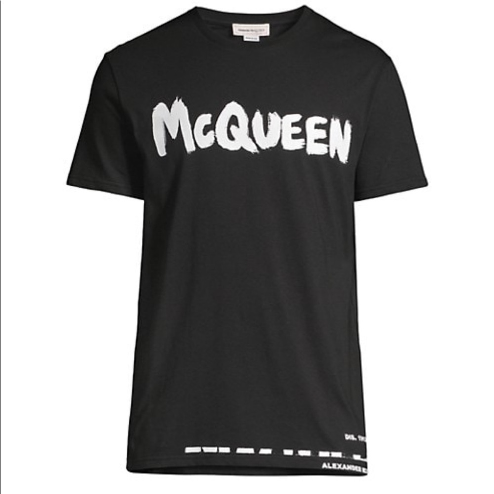 Alexander McQueen Logo-Print Cotton T-Shirt